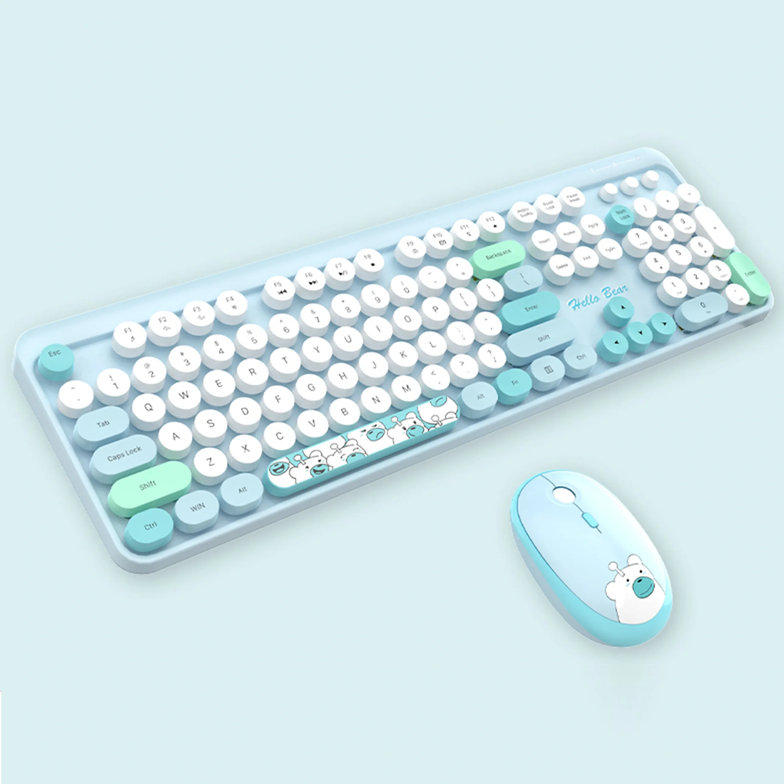 Bàn phím và chuột máy tính không dây GEEZER HELLO BEAR